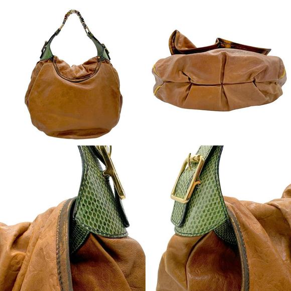 Louis Vuitton Kalahari PM Leather Python Satin Shoulder Bag Brown - Picture 3 of 5